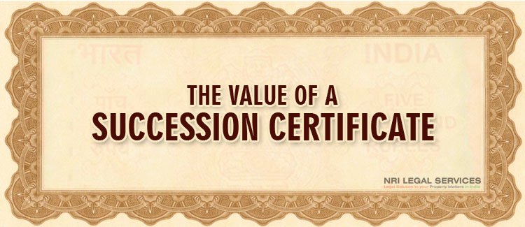 value succession certificate
