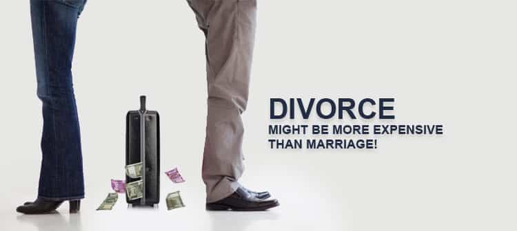 Divorce Might be More Expensive Than Marriage!