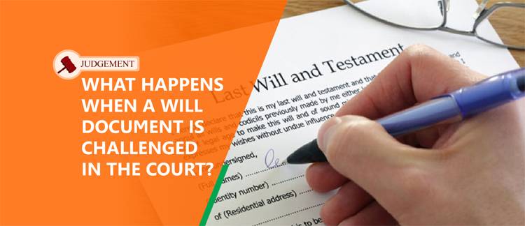 Judgement on the will