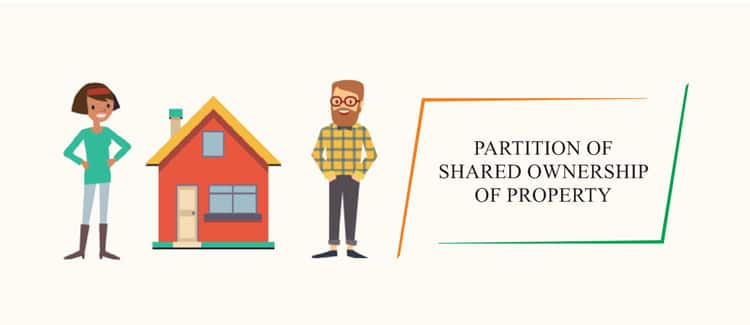 Partition of shared ownership of property in India