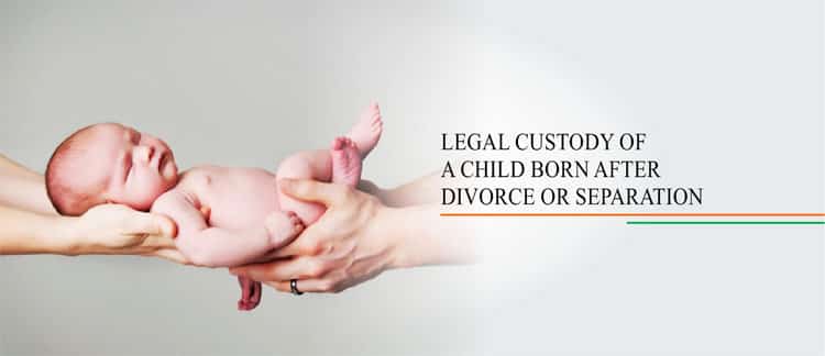 Legal custody of a child born after divorce