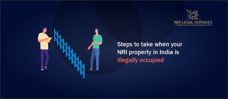 illegal occupation of property in India